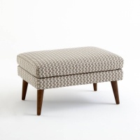 Пуф Винтажный Smon единый размер серый LA REDOUTE INTERIEURS  фото, kupilegko.ru